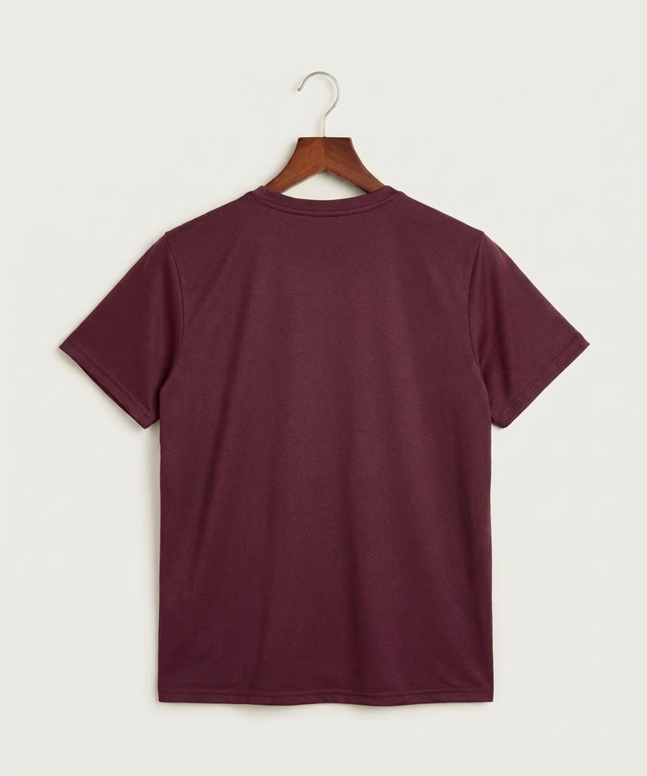 Stewartville High School Football (Boys) - Deep Maroon Nike Swoosh Sleeve rLegend Tee NKDX8730 (back)