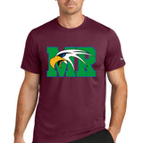 Maple River High School hockey_boys - Deep Maroon Nike Swoosh Sleeve rLegend Tee NKDX8730