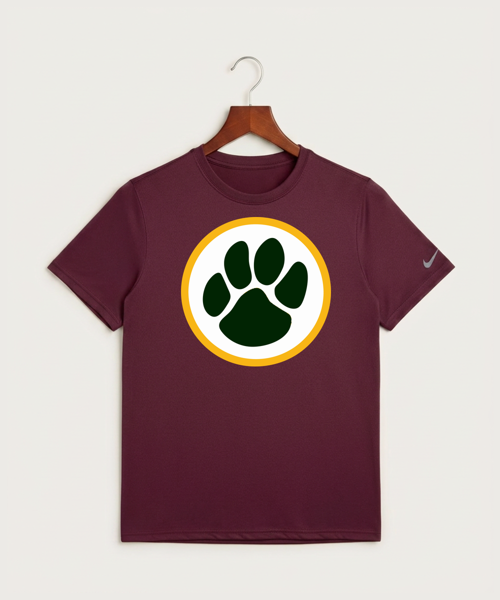 Ashwaubenon High School Football (Boys) - Deep Maroon Nike Swoosh Sleeve rLegend Tee NKDX8730