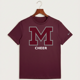 Moline Cheer general - Deep Maroon Nike Swoosh Sleeve rLegend Tee NKDX8730