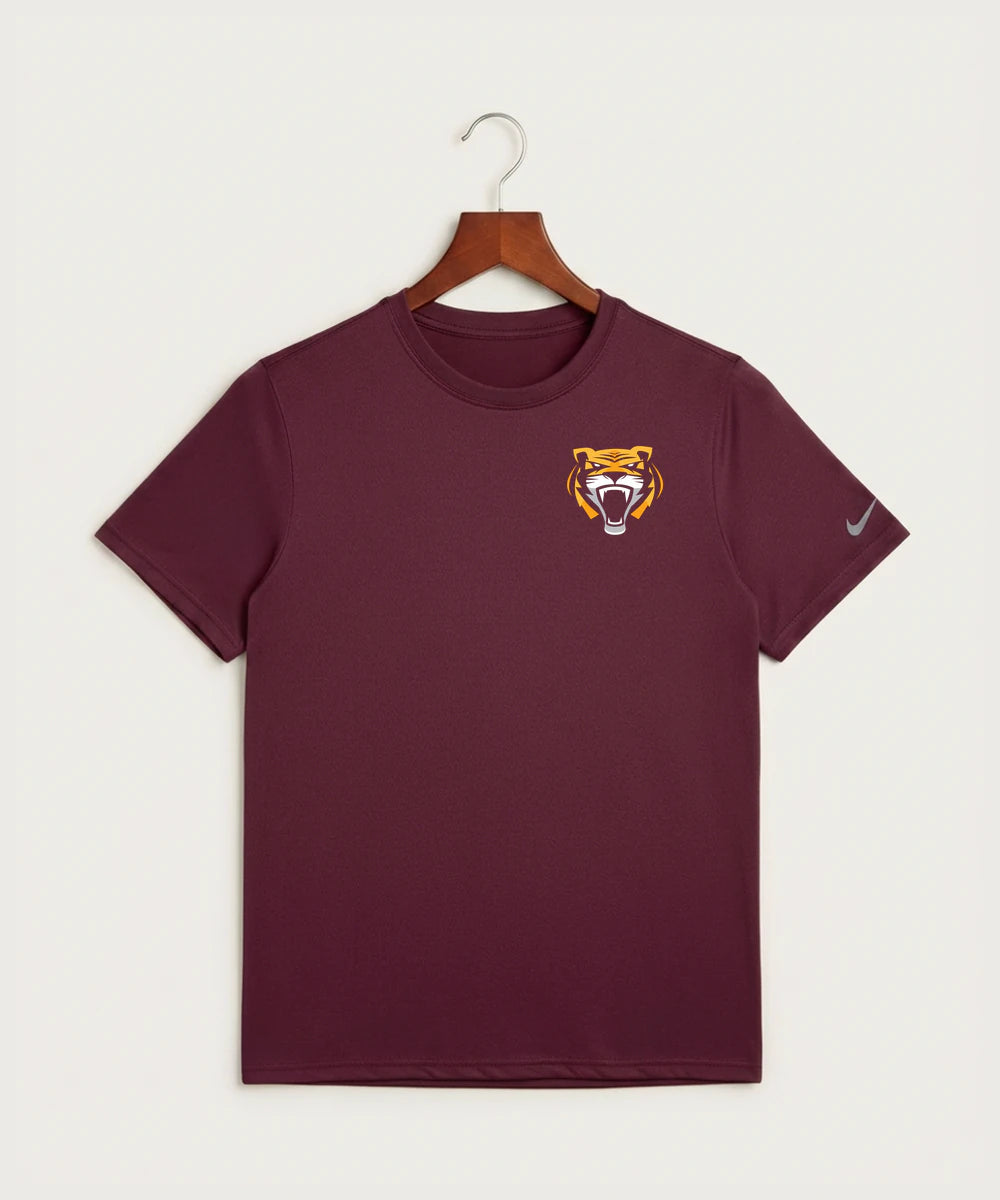 Stewartville High School Football (Boys) - Deep Maroon Nike Swoosh Sleeve rLegend Tee NKDX8730