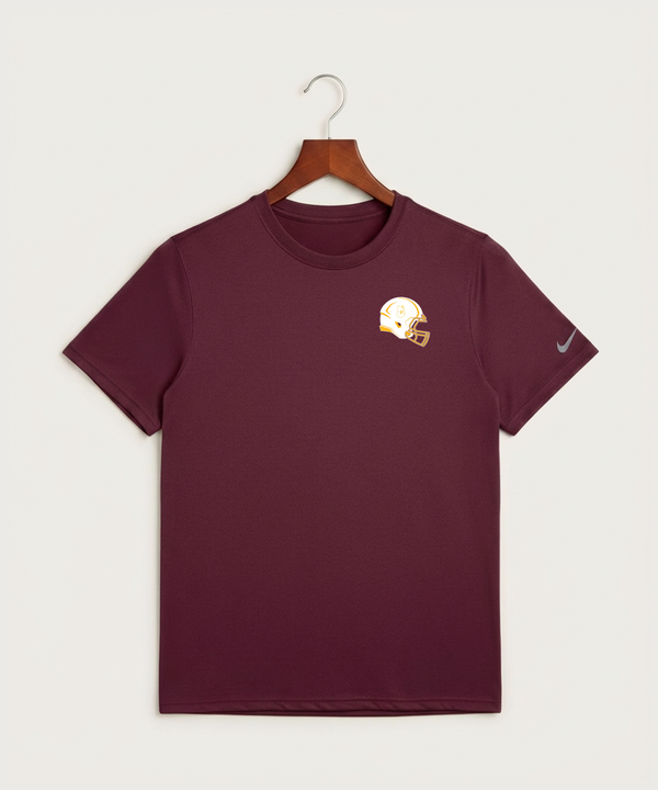 Pillager High School Football (Boys) - Deep Maroon Nike Swoosh Sleeve rLegend Tee NKDX8730