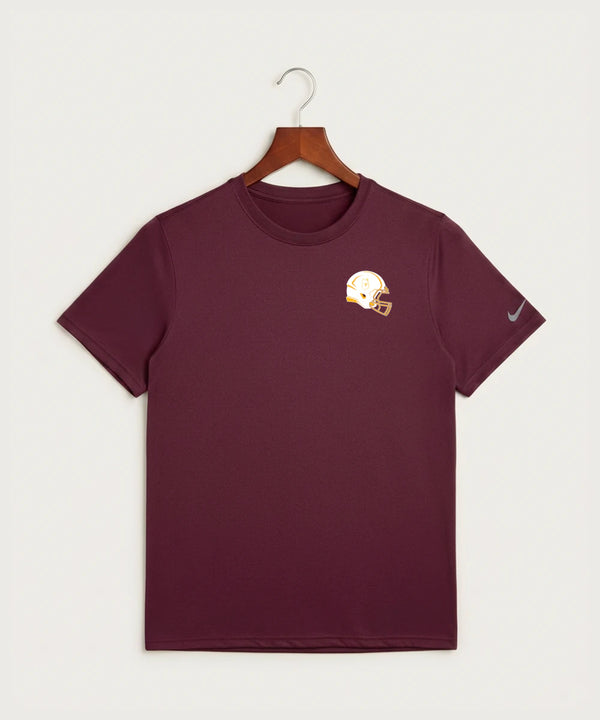 Pillager High School Football (Boys) - Deep Maroon Nike Swoosh Sleeve rLegend Tee NKDX8730