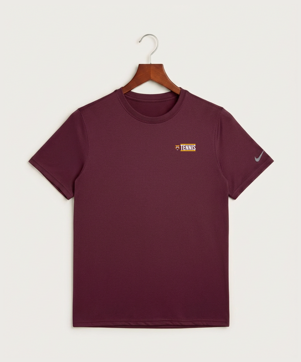 Stewartville High School Tennis (Coed) - Deep Maroon Nike Swoosh Sleeve rLegend Tee NKDX8730