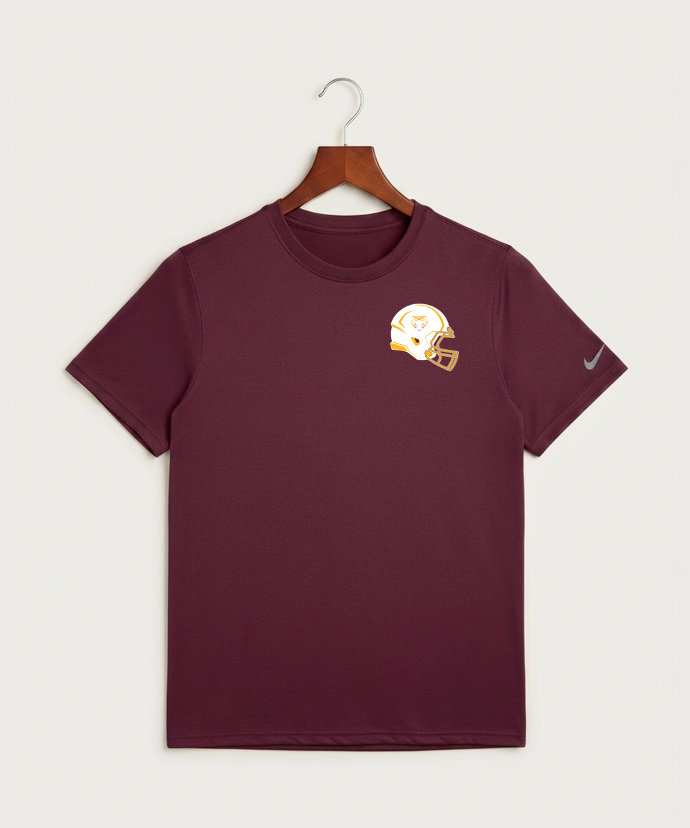 Stewartville High School Football (Boys) - Deep Maroon Nike Swoosh Sleeve rLegend Tee NKDX8730