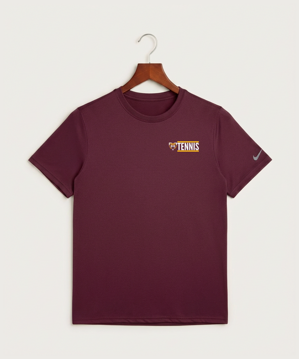 Stewartville High School Tennis (Coed) - Deep Maroon Nike Swoosh Sleeve rLegend Tee NKDX8730
