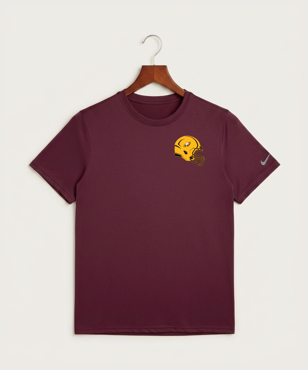 Dover-Eyota High School Football (Boys) - Deep Maroon Nike Swoosh Sleeve rLegend Tee NKDX8730