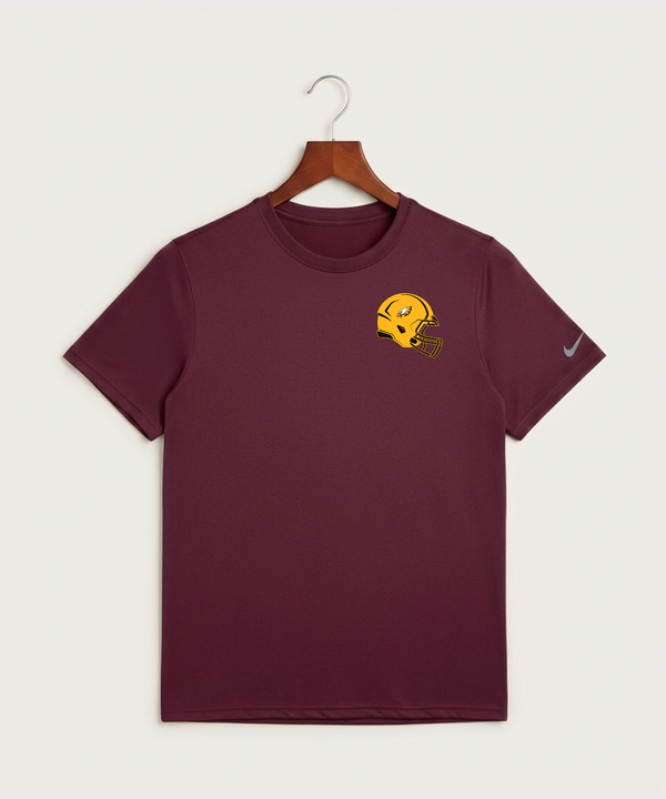 Dover-Eyota High School Football (Boys) - Deep Maroon Nike Swoosh Sleeve rLegend Tee NKDX8730