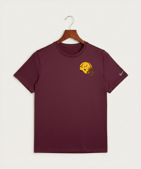 Dover-Eyota High School Football (Boys) - Deep Maroon Nike Swoosh Sleeve rLegend Tee NKDX8730