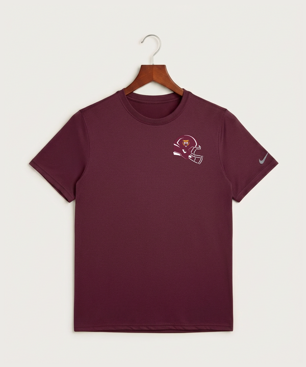 Stewartville High School Football (Boys) - Deep Maroon Nike Swoosh Sleeve rLegend Tee NKDX8730