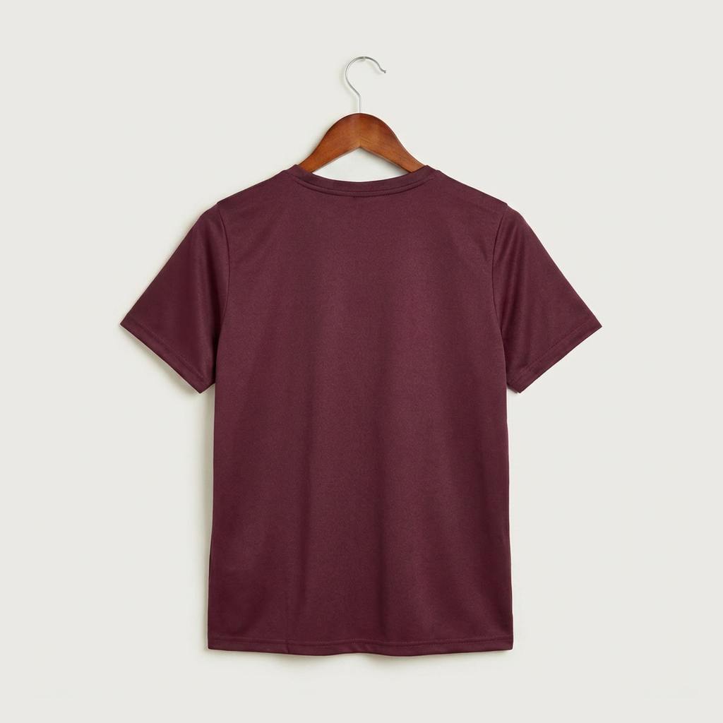Dover-Eyota High School Football (Boys) - Deep Maroon Nike Youth Swoosh Sleeve rLegend Tee NKDX8787 (back)