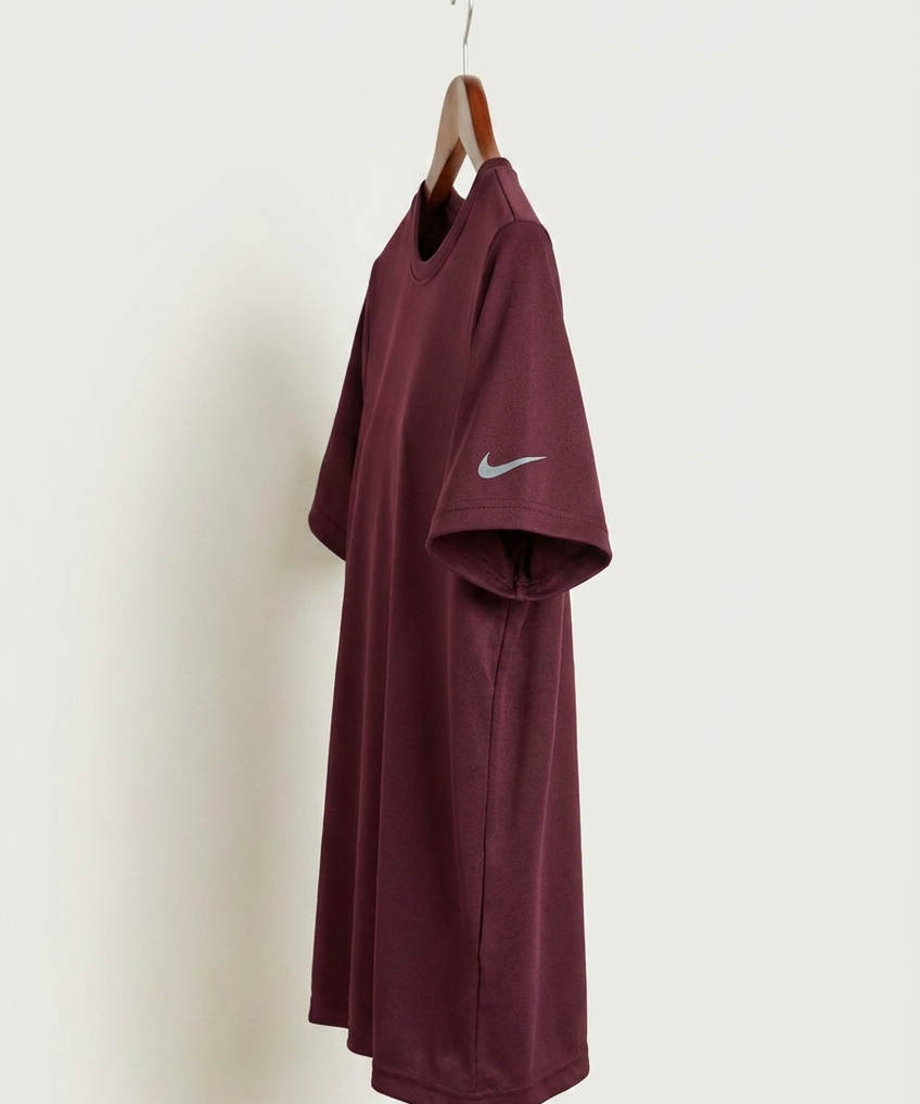 Stewartville High School Tennis (Coed) - Deep Maroon Nike Youth Swoosh Sleeve rLegend Tee NKDX8787 (side)