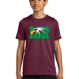 Maple River High School hockey_boys - Deep Maroon Nike Youth Swoosh Sleeve rLegend Tee NKDX8787