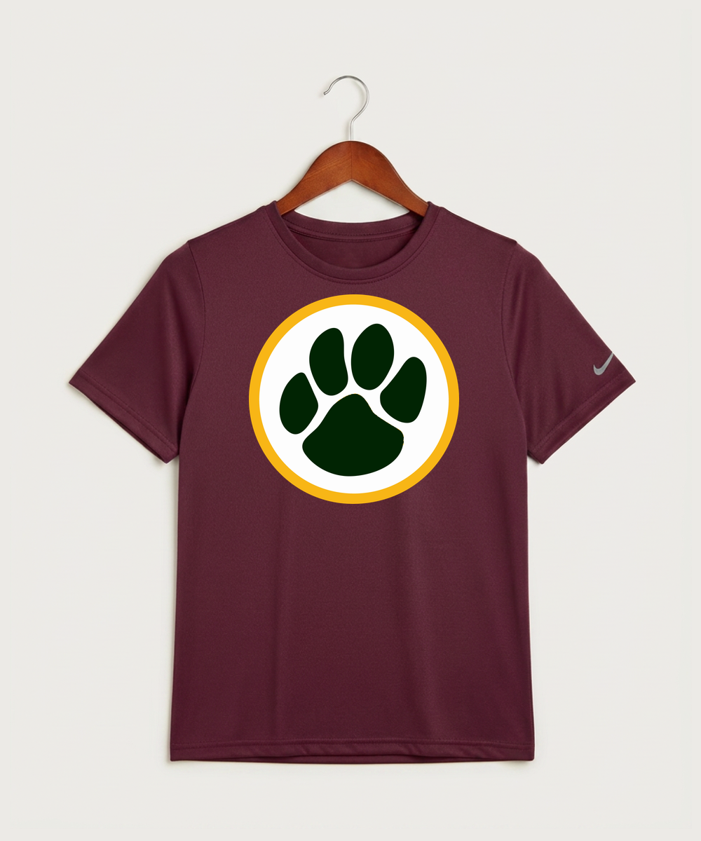 Ashwaubenon High School Football (Boys) - Deep Maroon Nike Youth Swoosh Sleeve rLegend Tee NKDX8787