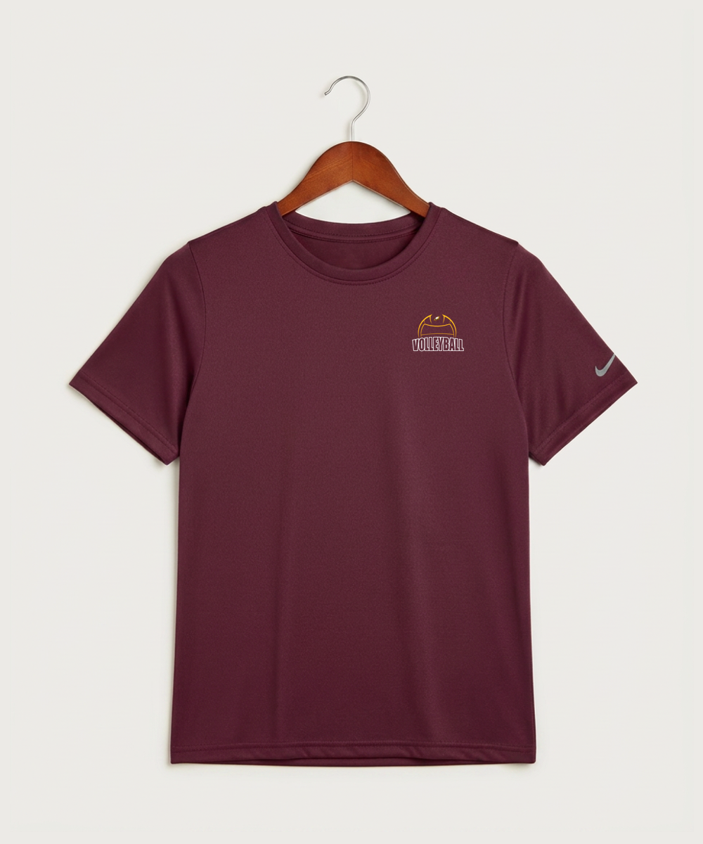 Dover-Eyota High School Volleyball (Girls) - Deep Maroon Nike Youth Swoosh Sleeve rLegend Tee NKDX8787