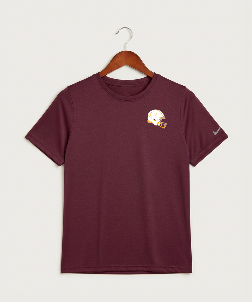 Pillager High School Football (Boys) - Deep Maroon Nike Youth Swoosh Sleeve rLegend Tee NKDX8787
