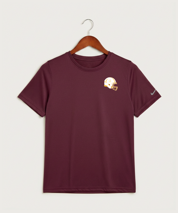 Pillager High School Football (Boys) - Deep Maroon Nike Youth Swoosh Sleeve rLegend Tee NKDX8787
