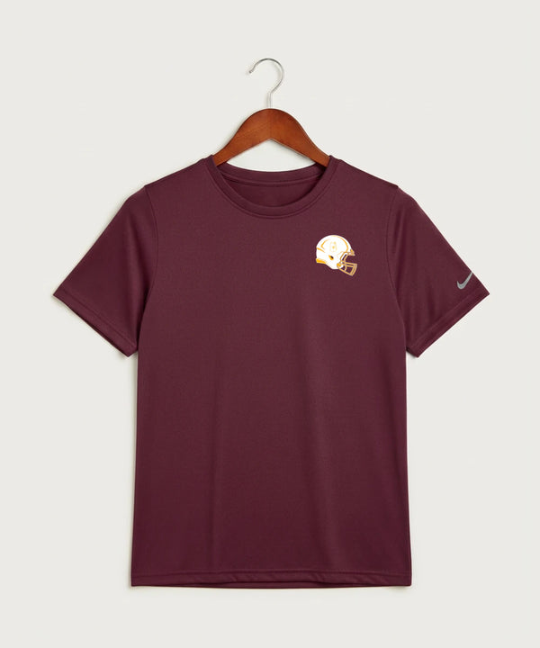 Pillager High School Football (Boys) - Deep Maroon Nike Youth Swoosh Sleeve rLegend Tee NKDX8787