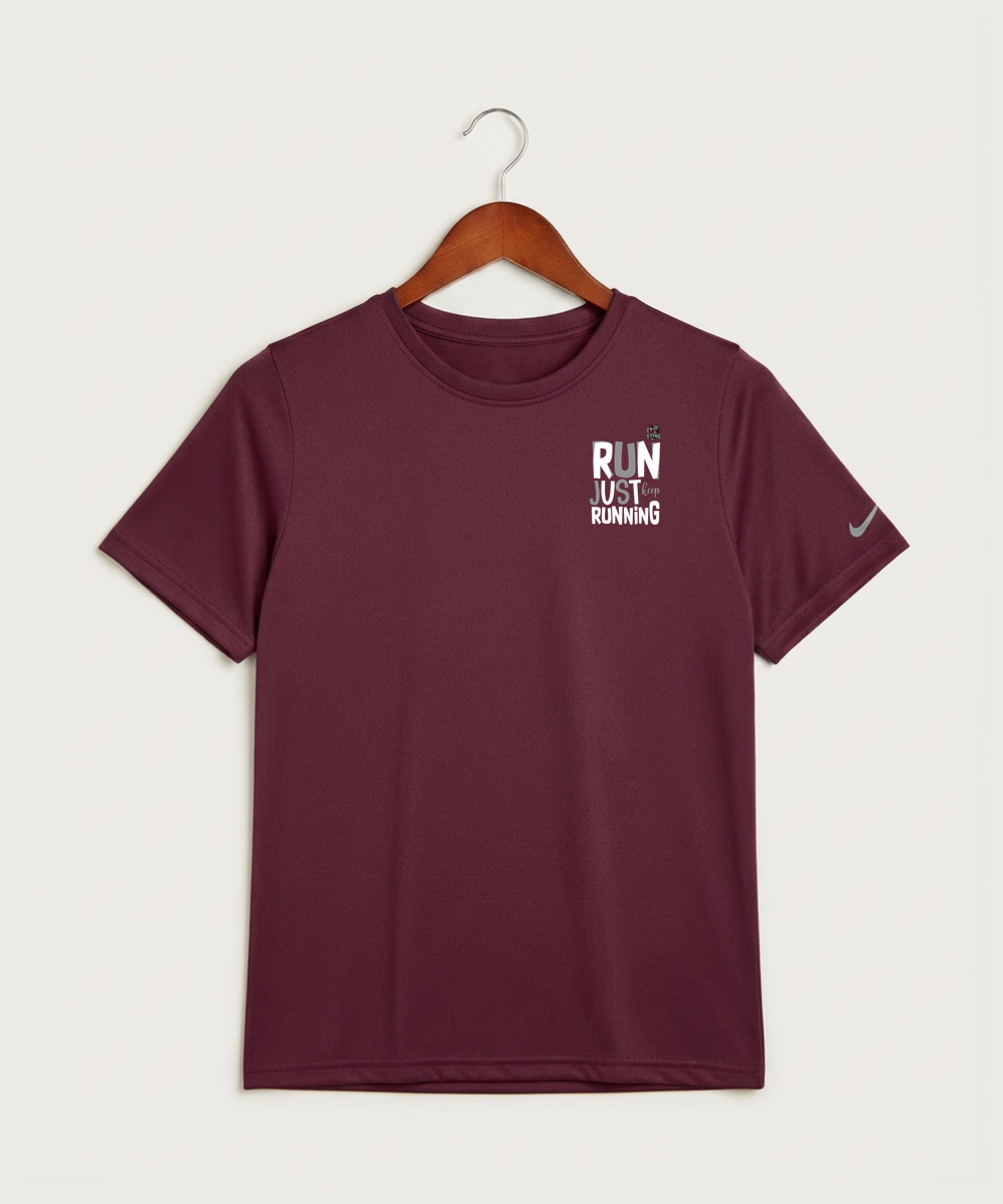 Yellow Medicine East High School Athletics - Deep Maroon Nike Youth Swoosh Sleeve rLegend Tee NKDX8787