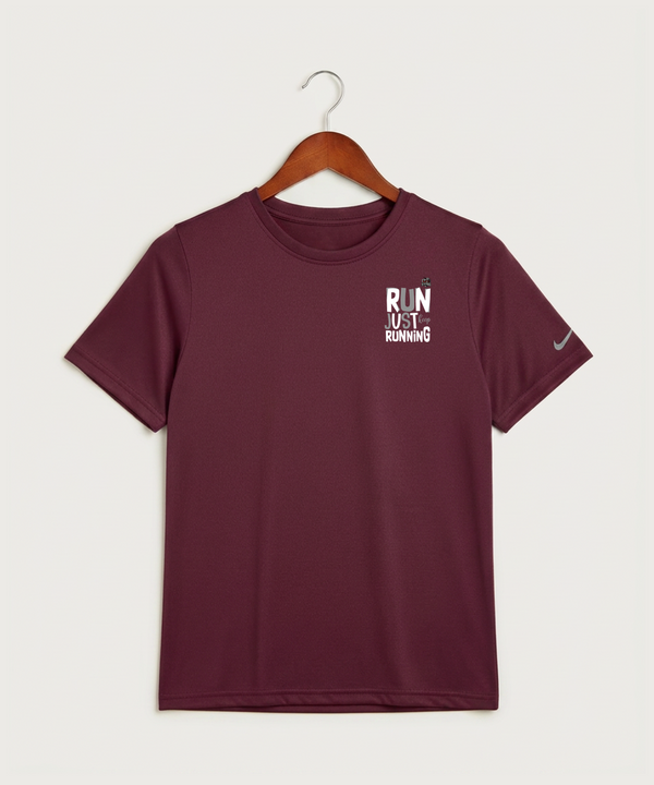 Yellow Medicine East High School Athletics - Deep Maroon Nike Youth Swoosh Sleeve rLegend Tee NKDX8787