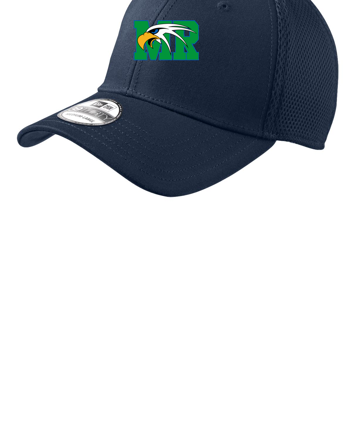Maple River High School hockey_boys - Deep Navy New Era - Stretch Mesh Cap. NE1020