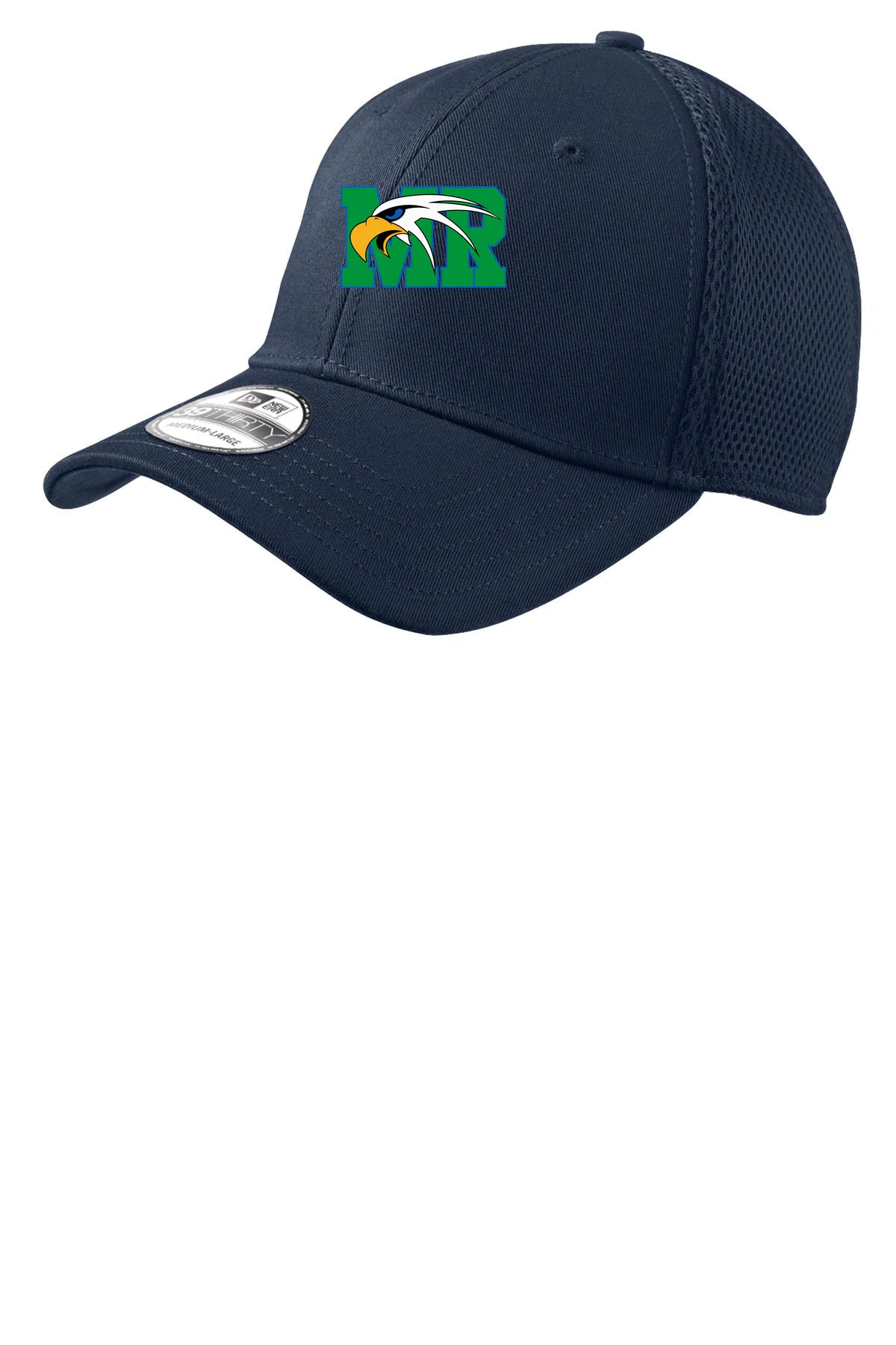 Maple River High School hockey_boys - Deep Navy New Era - Stretch Mesh Cap. NE1020