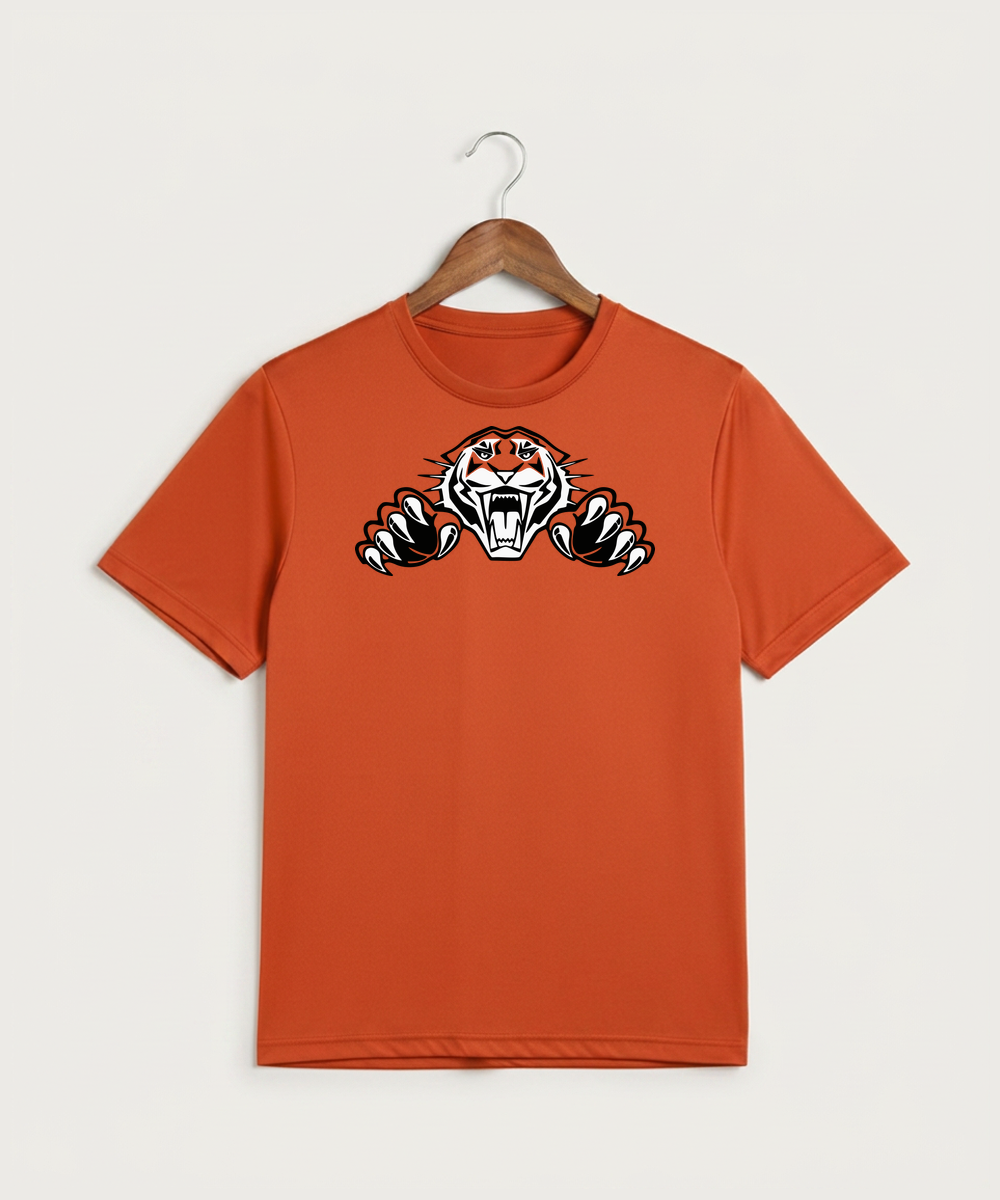 Pine River Backus High School Football (Boys) - Deep Orange Sport-Tek PosiCharge Competitor Tee. ST350
