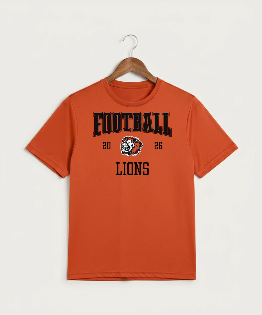 Ogilvie High School Football (Boys) - Deep Orange Sport-Tek PosiCharge Competitor Tee. ST350