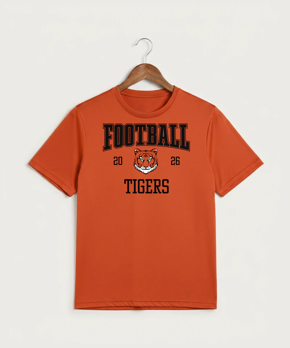 Princeton High School Football (Boys) - Deep Orange Sport-Tek PosiCharge Competitor Tee. ST350
