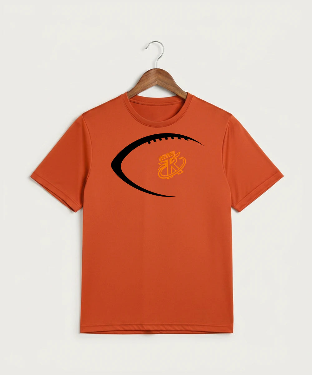 Underwood High School Football (Boys) - Deep Orange Sport-Tek PosiCharge Competitor Tee. ST350