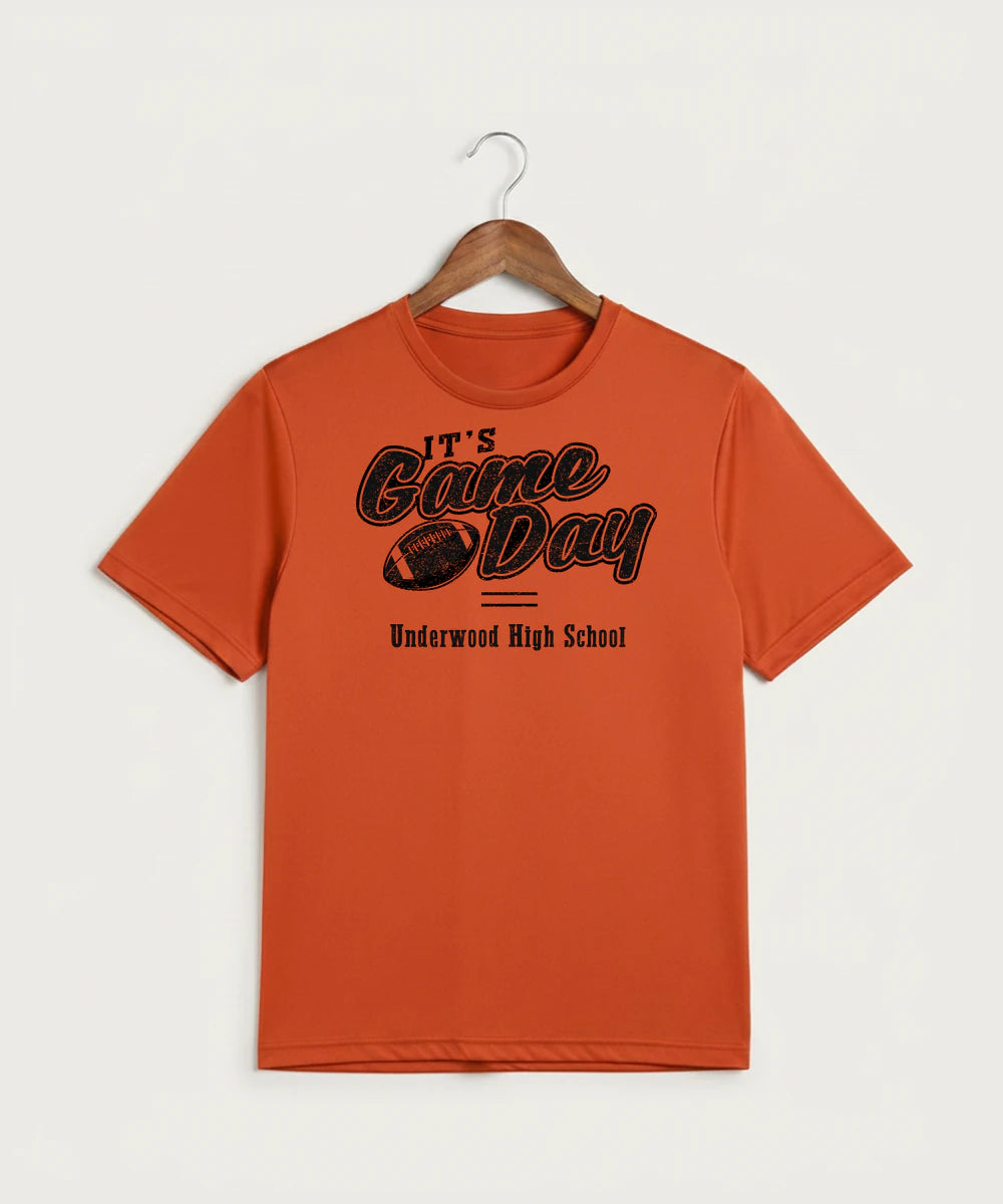 Underwood High School Football (Boys) - Deep Orange Sport-Tek PosiCharge Competitor Tee. ST350
