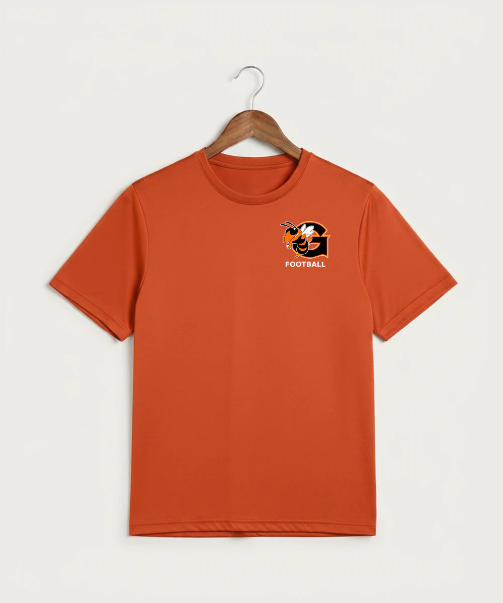 Giltner High School Football - Deep Orange Sport-Tek PosiCharge Competitor Tee. ST350