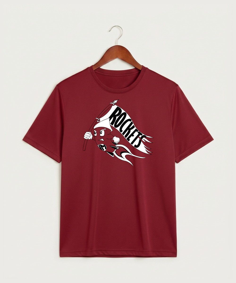 John Marshall High School Cross Country (Coed) - Deep Red Sport-Tek PosiCharge Competitor Tee. ST350