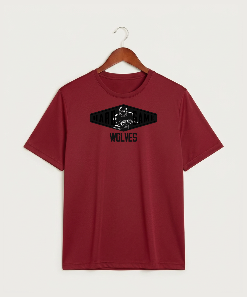 Milaca High School Football (Boys) - Deep Red Sport-Tek PosiCharge Competitor Tee. ST350