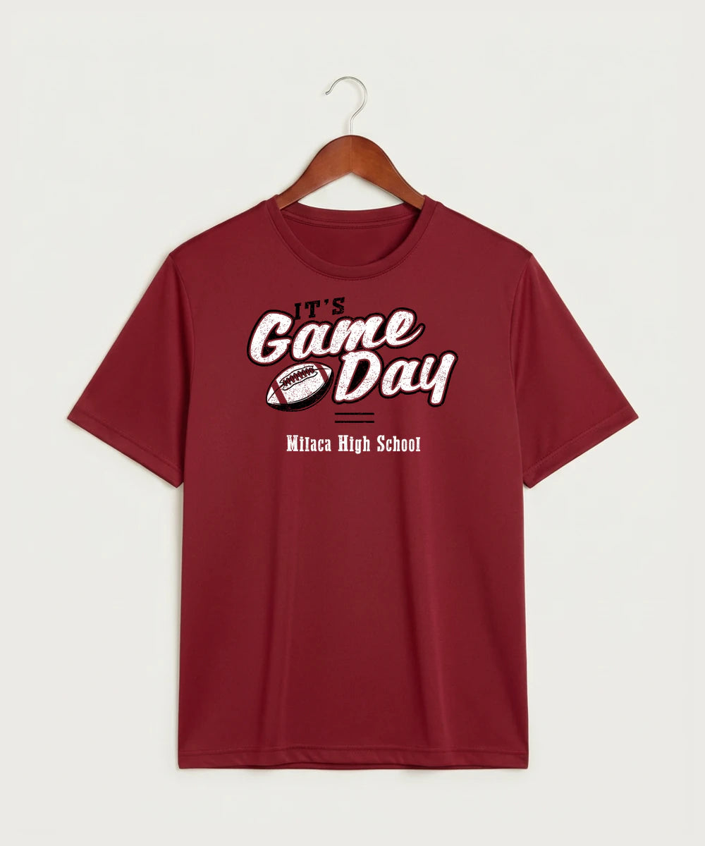 Milaca High School Football (Boys) - Deep Red Sport-Tek PosiCharge Competitor Tee. ST350