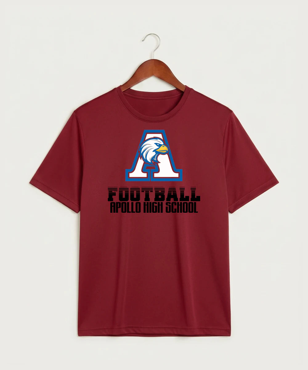 Apollo High School Football (Boys) - Deep Red Sport-Tek PosiCharge Competitor Tee. ST350