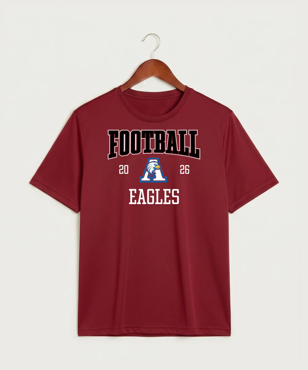 Apollo High School Football (Boys) - Deep Red Sport-Tek PosiCharge Competitor Tee. ST350