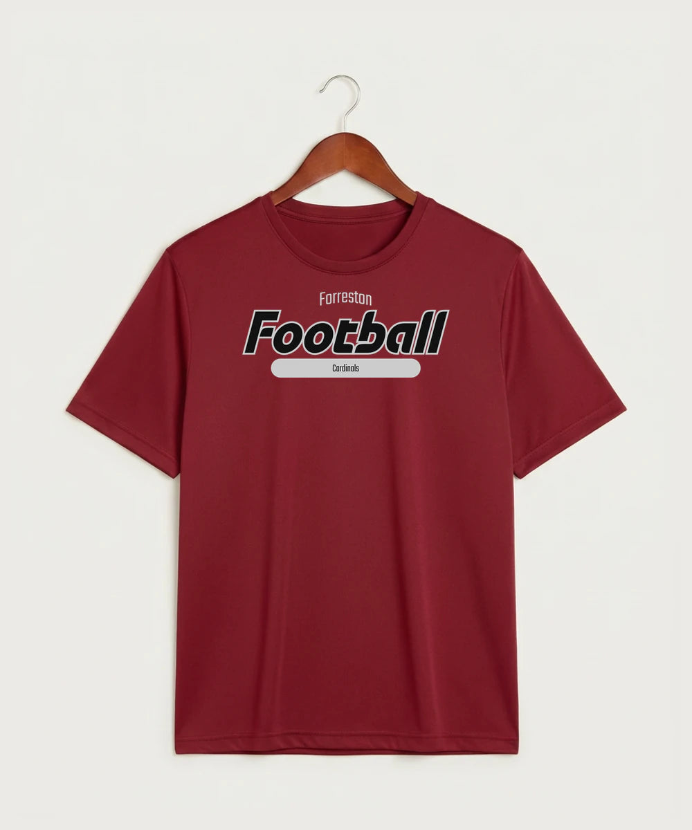 Forreston Football - Deep Red Sport-Tek PosiCharge Competitor Tee. ST350