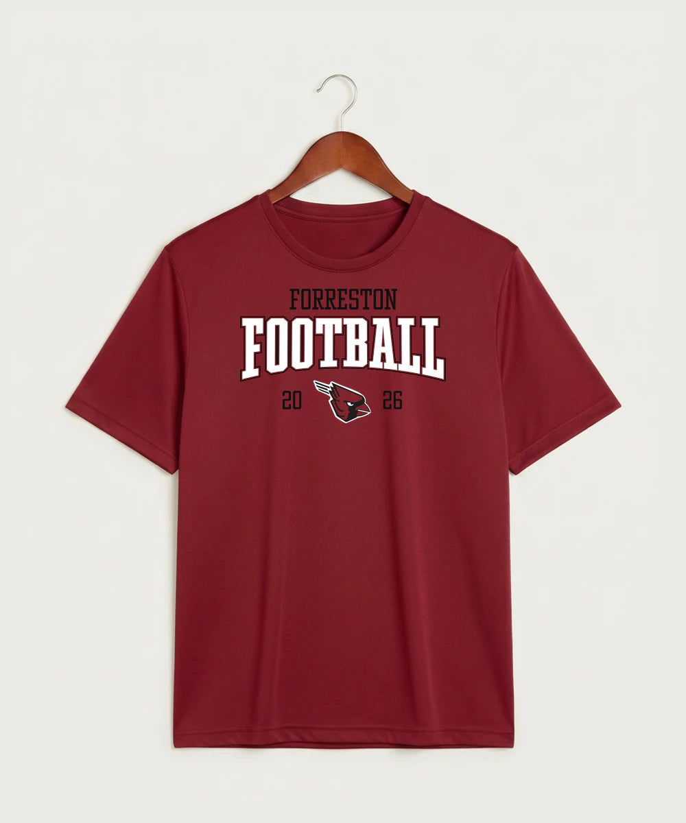 Forreston Football - Deep Red Sport-Tek PosiCharge Competitor Tee. ST350