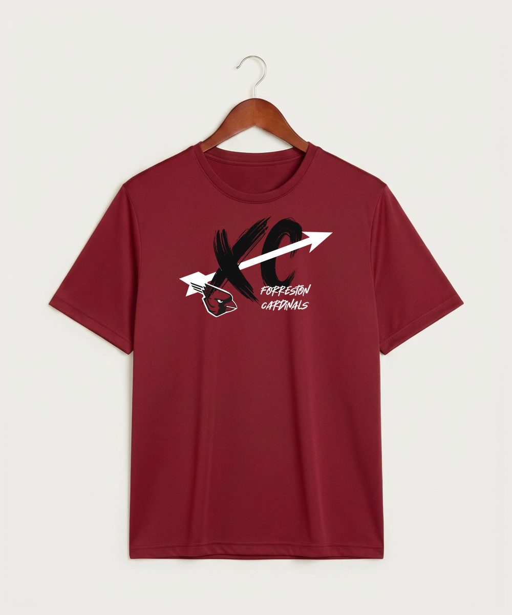 Forreston Cross Country - Deep Red Sport-Tek PosiCharge Competitor Tee. ST350