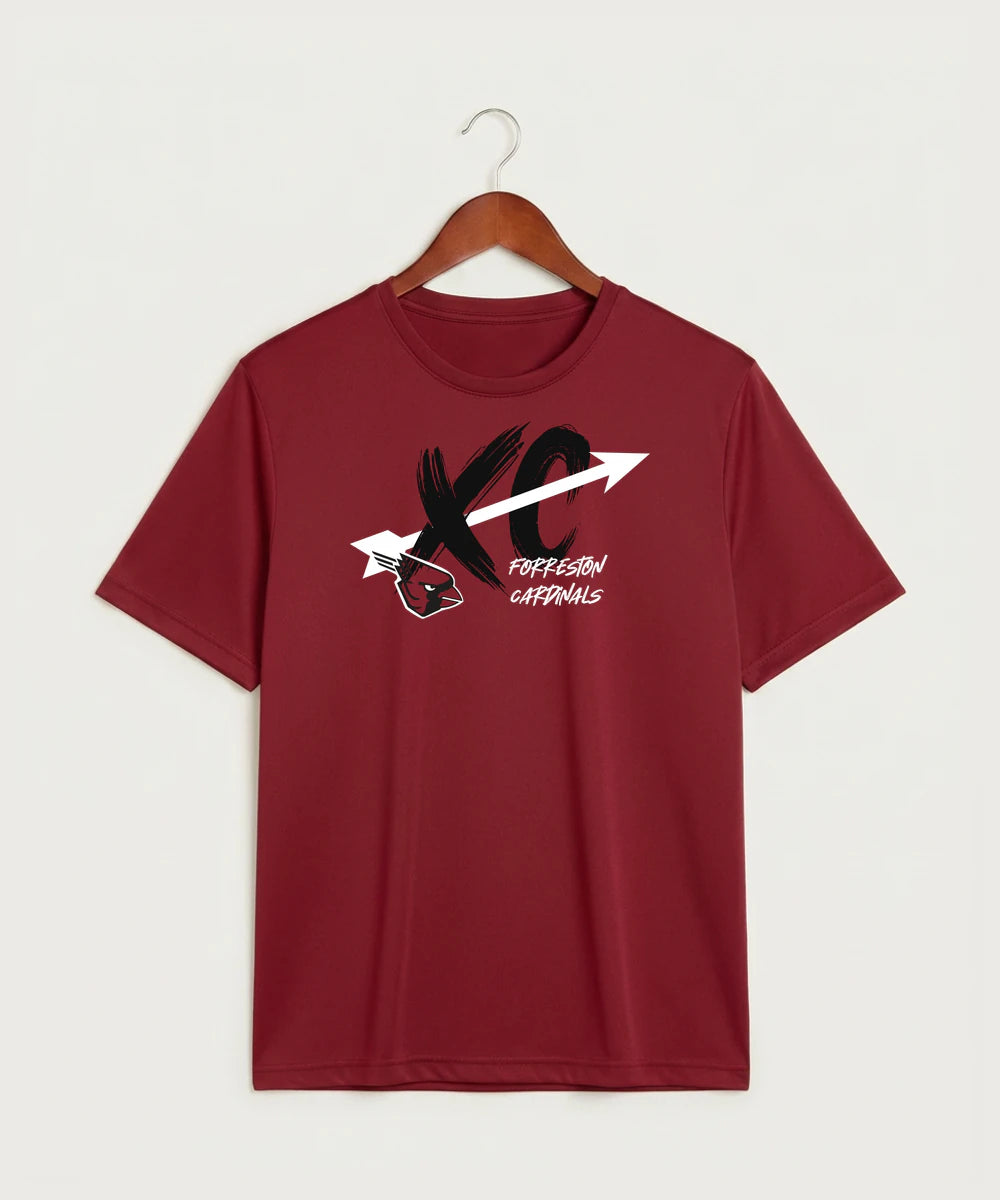 Forreston Cross Country - Deep Red Sport-Tek PosiCharge Competitor Tee. ST350