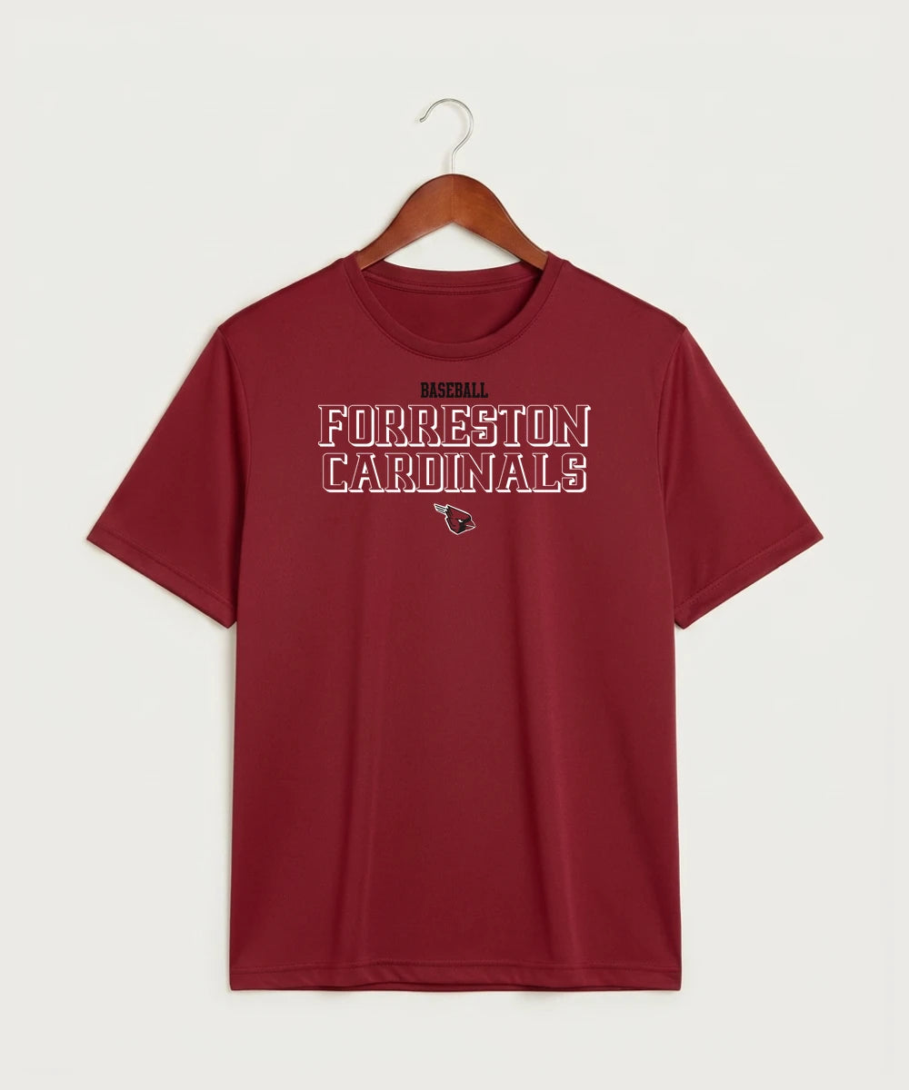 Forreston Baseball - Deep Red Sport-Tek PosiCharge Competitor Tee. ST350