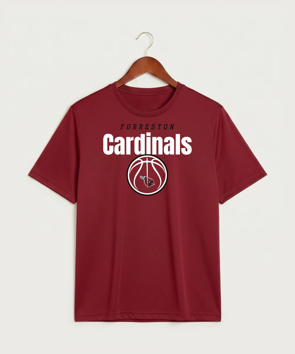 Forreston Basketball - Deep Red Sport-Tek PosiCharge Competitor Tee. ST350
