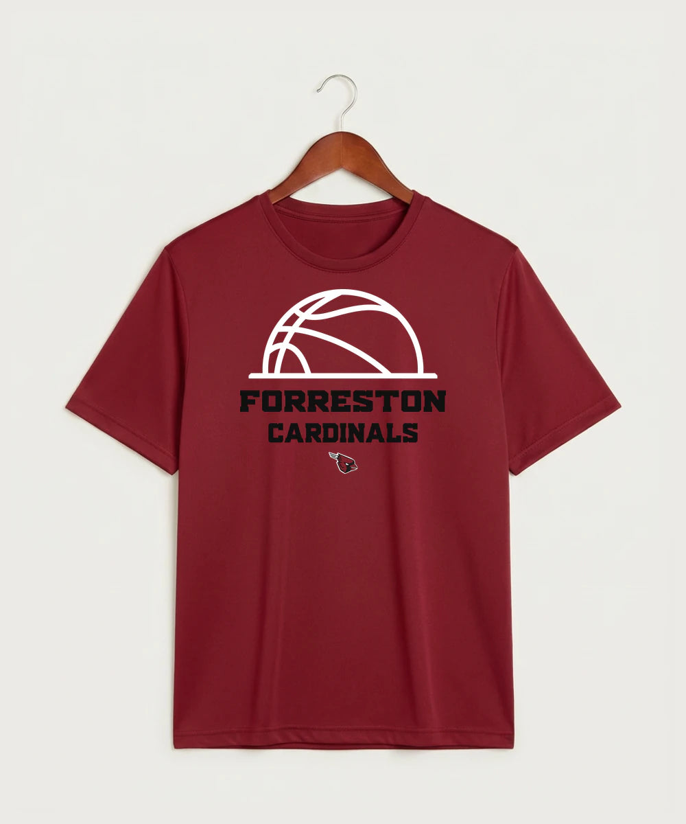 Forreston Basketball - Deep Red Sport-Tek PosiCharge Competitor Tee. ST350