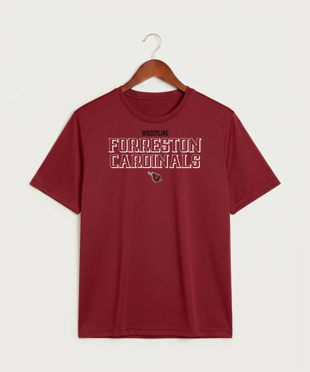 Forreston Wrestling - Deep Red Sport-Tek PosiCharge Competitor Tee. ST350