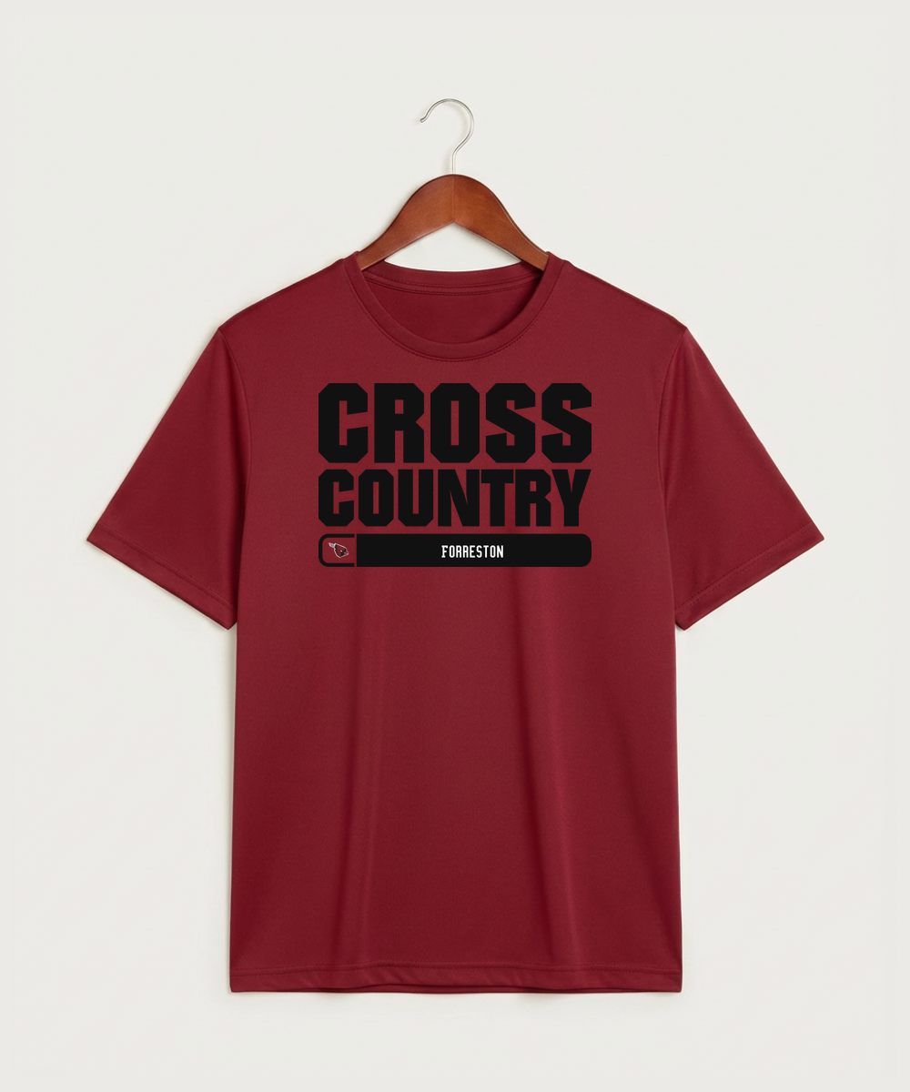 Forreston Cross Country - Deep Red Sport-Tek PosiCharge Competitor Tee. ST350
