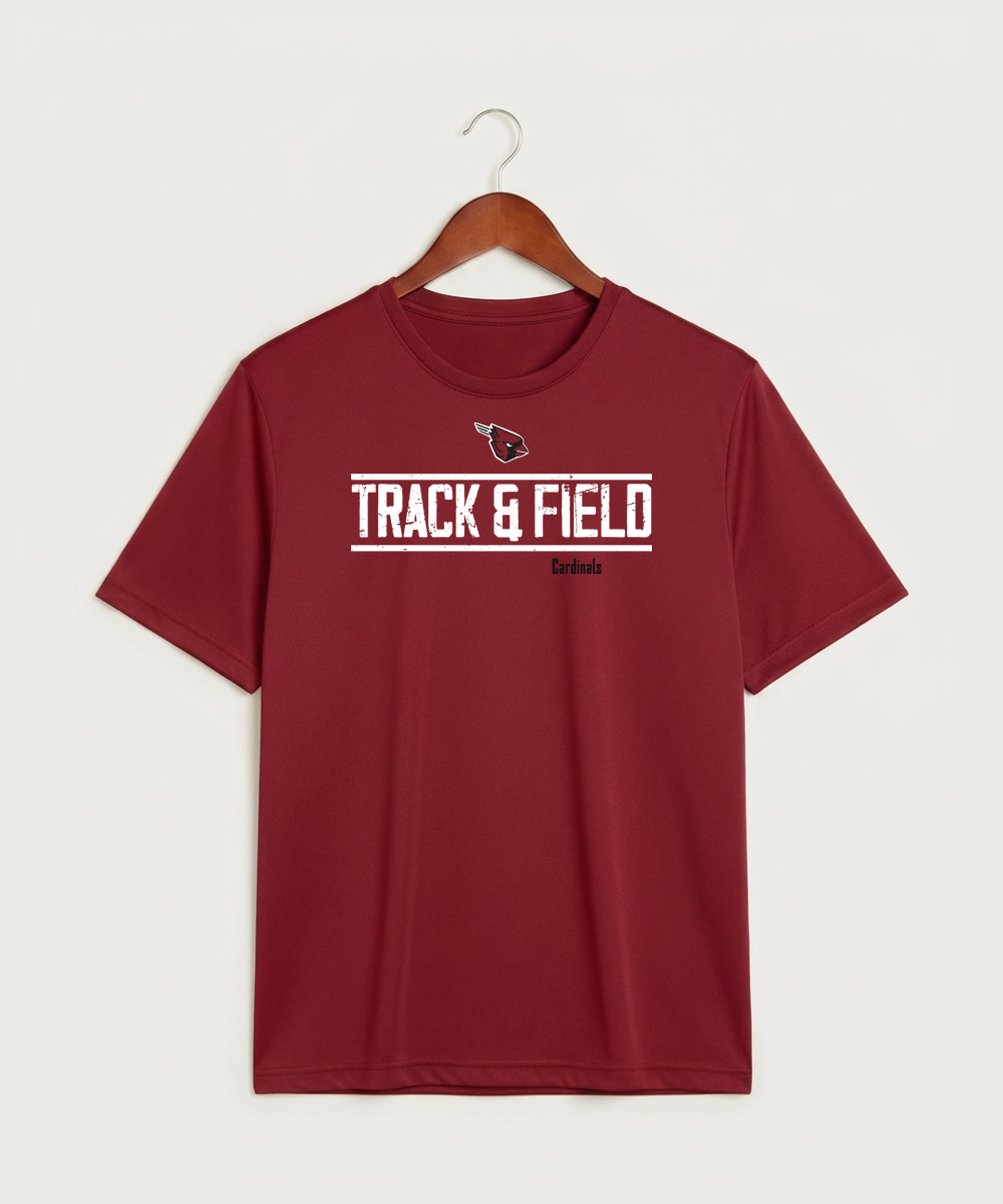 Forreston Track and Field - Deep Red Sport-Tek PosiCharge Competitor Tee. ST350