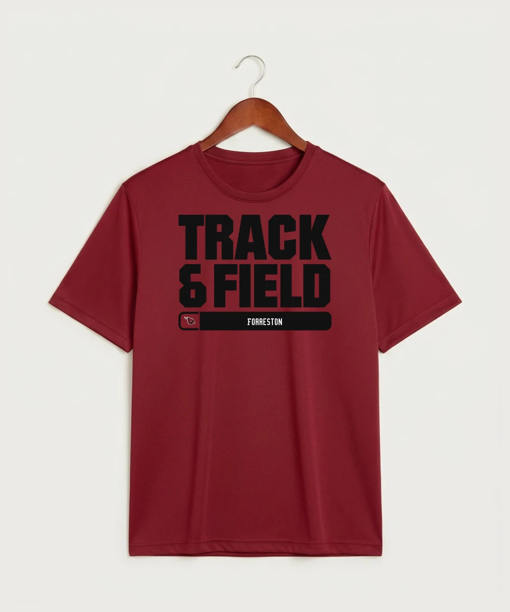 Forreston Track and Field - Deep Red Sport-Tek PosiCharge Competitor Tee. ST350