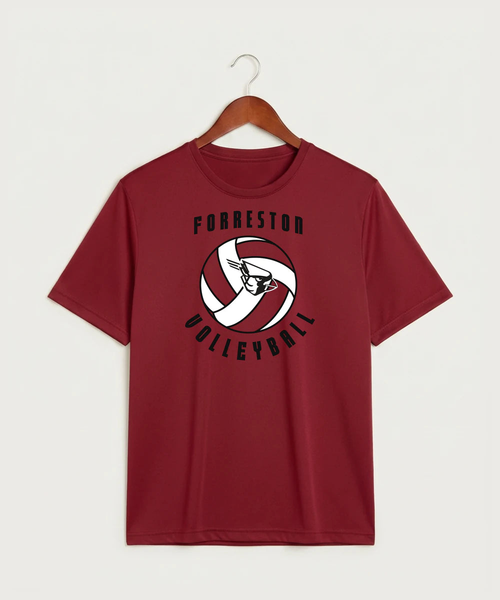 Forreston Volleyball - Deep Red Sport-Tek PosiCharge Competitor Tee. ST350