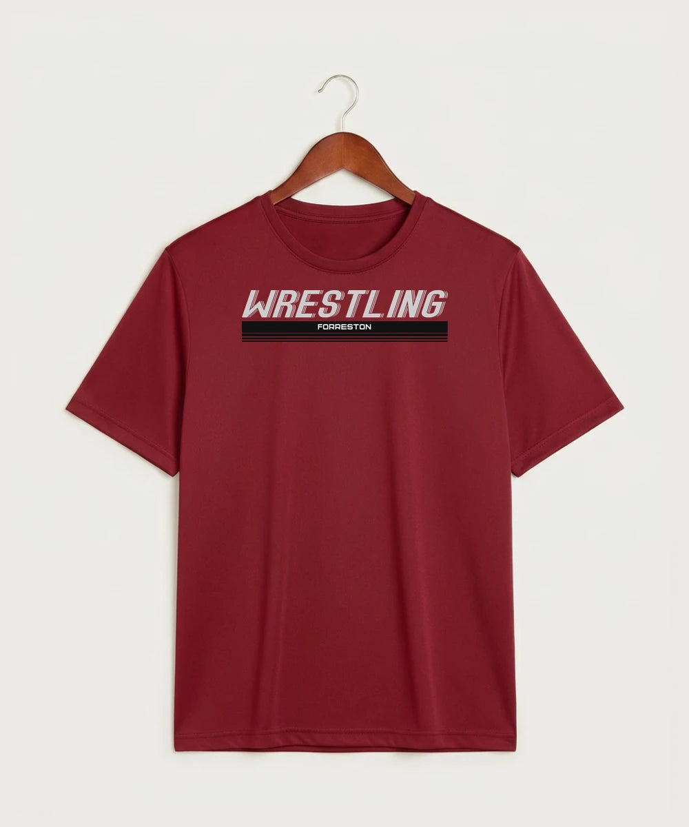 Forreston Wrestling - Deep Red Sport-Tek PosiCharge Competitor Tee. ST350